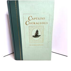 1994 Readers Digest Captains Courageous Rudyard Kipling Book & Insert Hardback